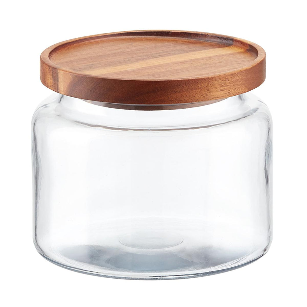Glass Container w/ Acacia Lid