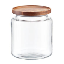 Load image into Gallery viewer, Glass Container w/ Acacia Lid