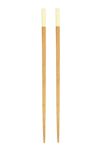 Wood & White Carving Chopstick Set