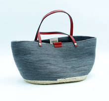 Load image into Gallery viewer, A Piece Of Myne Grey/Red Tote