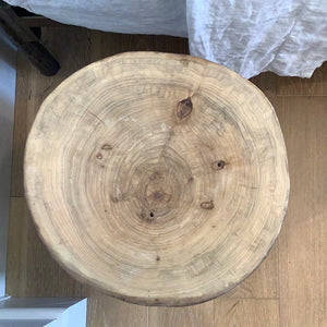 Ash End Table Stump Style by local artist Mike Berry