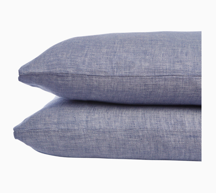 Standard Pillowcases - John Robshaw Washed Linen indigo