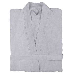 Linen Robe - L/XL -Light Grey
