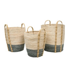 Load image into Gallery viewer, Shore Baskets Grey - Set of 3