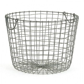 7244- Dark Grey Wire Basket