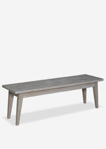 Highland Solid Wood Bench - White Wash